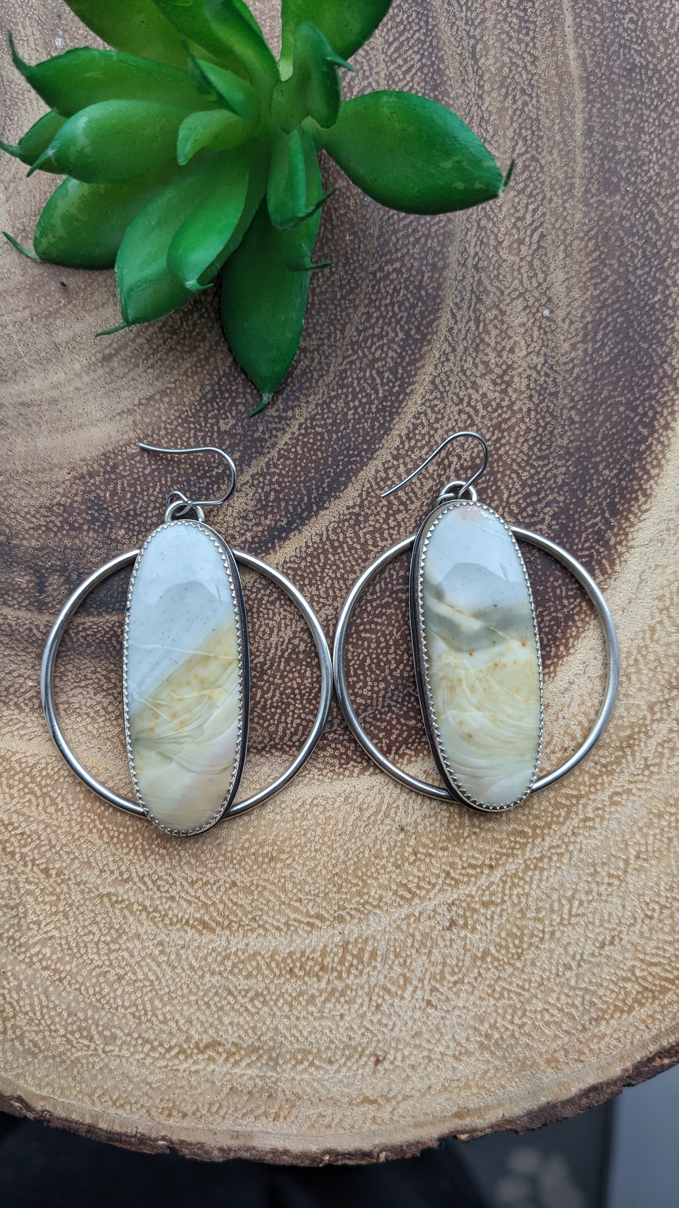 Hot Willow Creek Jasper Earrings on Sterling Silver Ear Wires